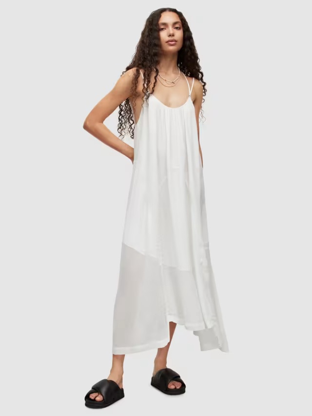 All Saints Flowy White Dress